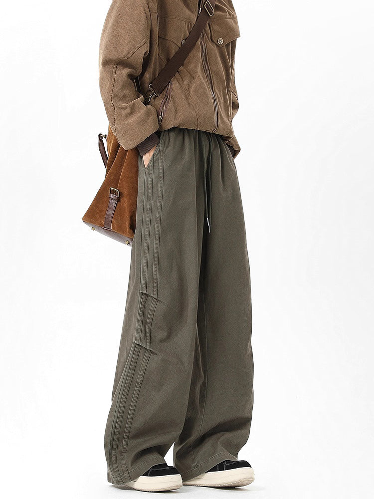 กางเกงขากว้างวินเทจสตรีท