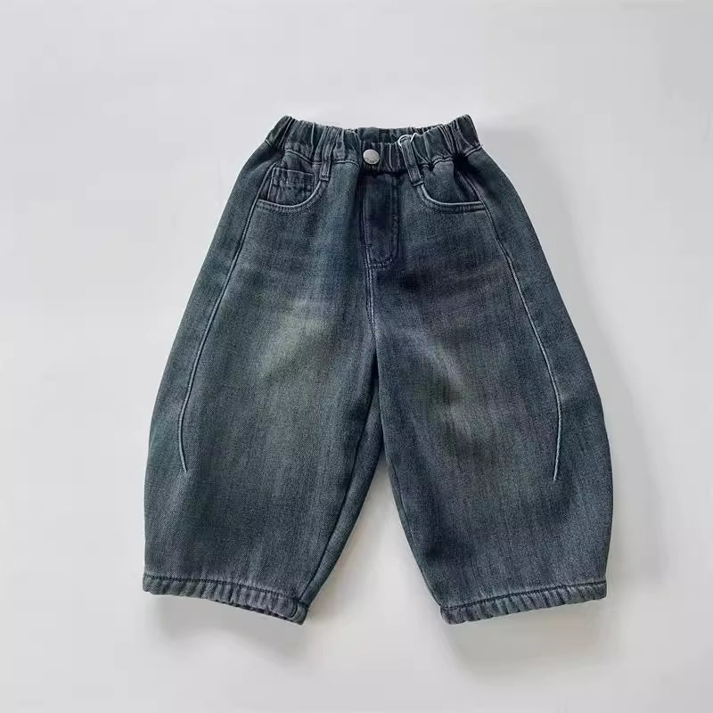 กางเกงยีนส์เด็ก ผู้หญิง/ผู้ชาย ทรงหลวม
