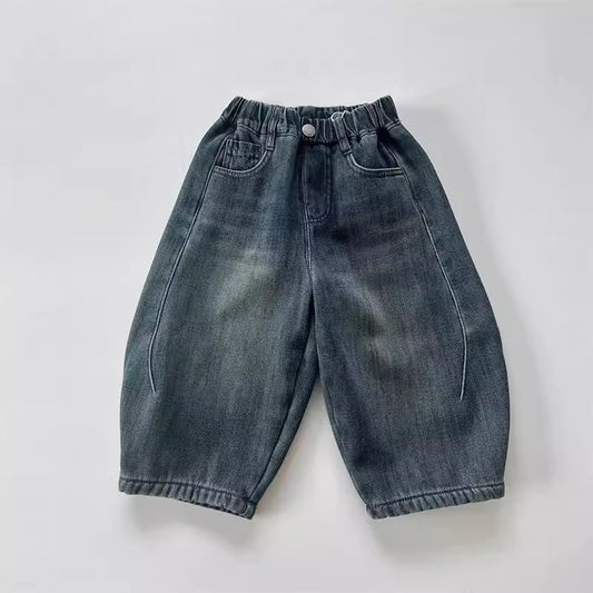 กางเกงยีนส์เด็ก ผู้หญิง/ผู้ชาย ทรงหลวม