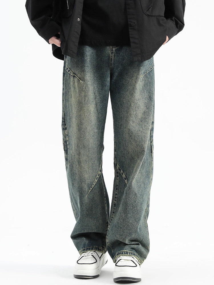 กางเกงขากว้างผู้ชาย สไตล์วินเทจ