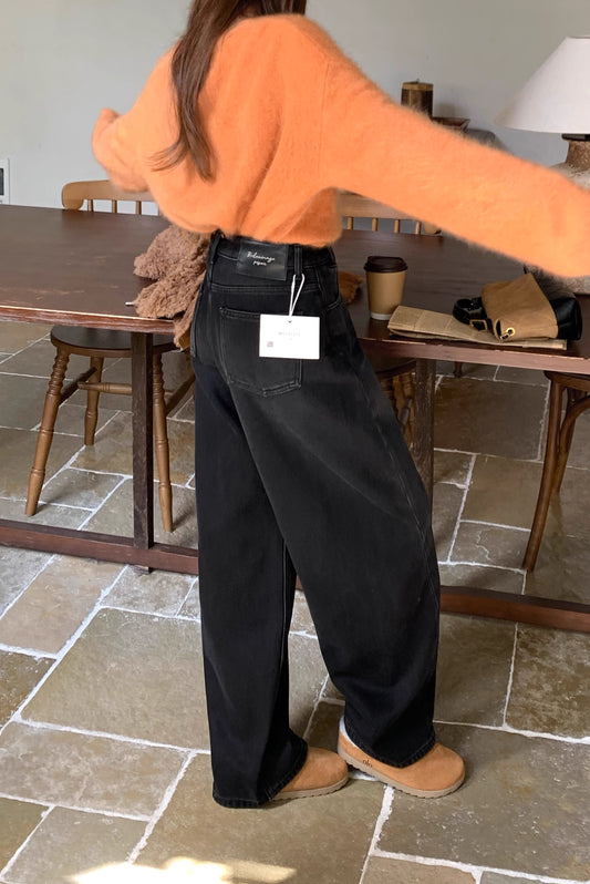 กางเกงผู้หญิงเอวสูง ทรงลุง ไซส์ใหญ่