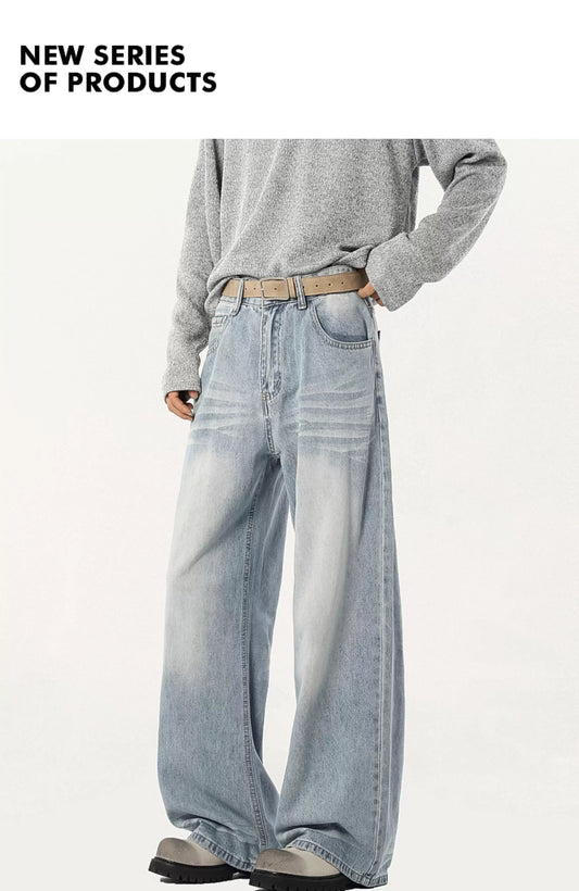 กางเกงทรงตรงขายาวแบบปลายขาระบาย